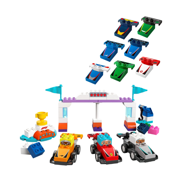 Duplo 10445 F1-teams med racerbiler og krere