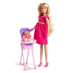 Judith gravid med baby og tilbehr - assorterede farver