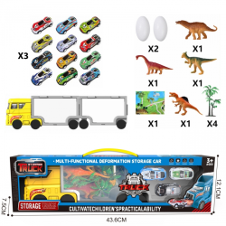 Dinosaur Transporter Lastbil med biler og figurer