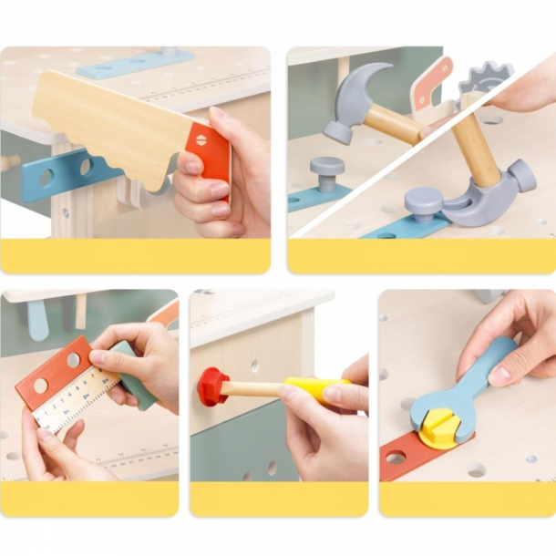 WOOPIE GREEN Tr vrkstedsbord m. vrktj