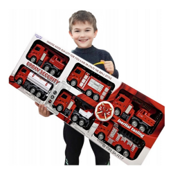 Stort 6-i-1 Brandbils�t � Realistiske K�ret�jer m. Funktioner