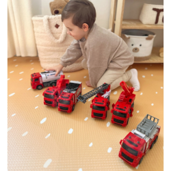 Stort 6-i-1 Brandbils�t � Realistiske K�ret�jer m. Funktioner