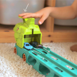 Dinosaur Transporter m. Racerbane � 2-i-1 Billeg for B�rn