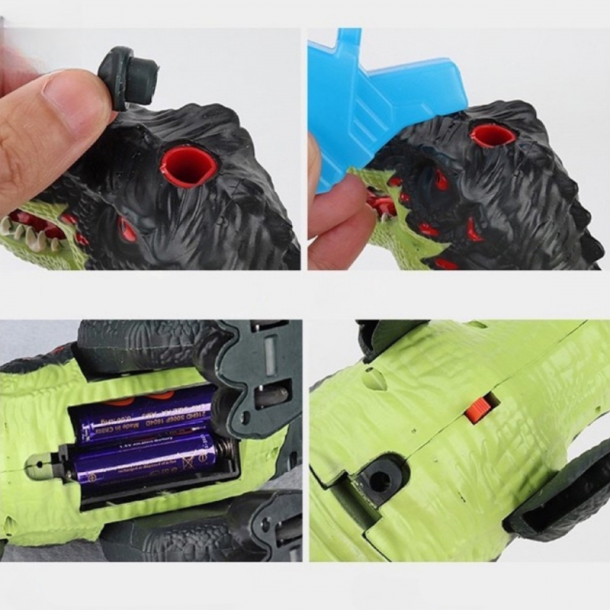 Interaktiv T-Rex Dinosaur med Lys, Lyd og Sprayfunktion