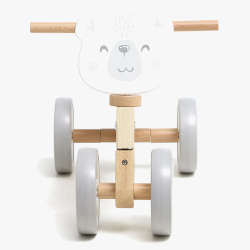 PolarB tr gbil med stabila hjul  stt bjrndesign