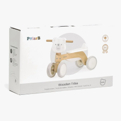 PolarB tr gbil med stabila hjul  stt bjrndesign