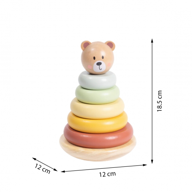 Tr�stablet�rn med bamsehoved