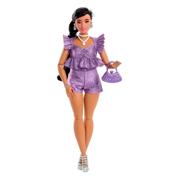 Barbie Deluxe Style Dukke  Lilla Shorts - 20,5cm