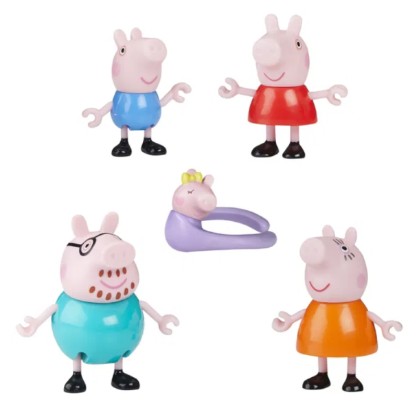 Peppa Pig Familiefigurst m. 5 figurer