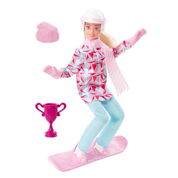 Barbie som snowboarder