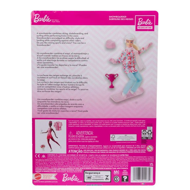 Barbie som snowboarder