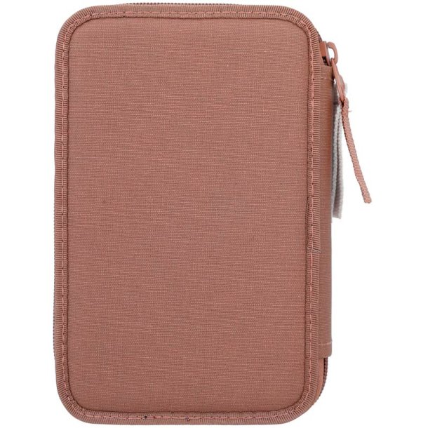 Dino World dubbel pennfodral med innehll - Brun