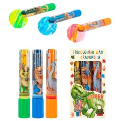 Dino World vokskridtst 3 farvet