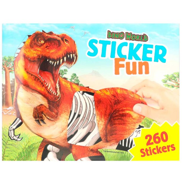 Dino World klistermrke kul - 260 stickers