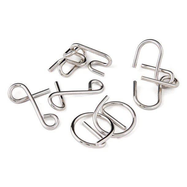4x Metal IQ Hjernevrider  2 varianter assorteret