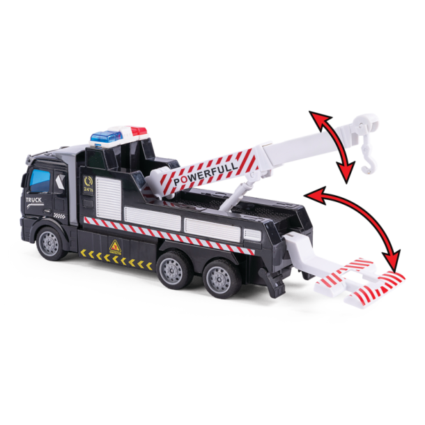 SPEED R/C Autohjlp  fjernstyret redningsbil med lys