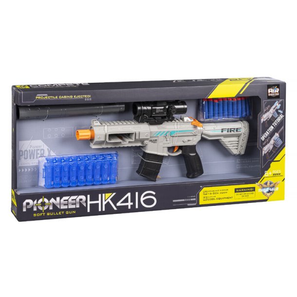 Pioneer HK416 Softbullet Gevr med Bltemagasin
