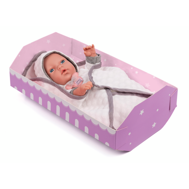 My Baby Love Mathilde dukke 30 cm  hvid dragt &amp; tppe