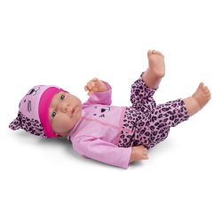 My Baby Love Liva dukke 41 cm  lyserdt st med leopardmnster