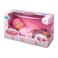 My Baby Love Liva dukke 41 cm  lyserdt st med leopardmnster