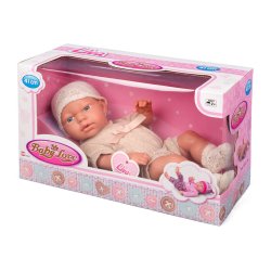 My Baby Love Liva dukke 41 cm  beige sparkedragt &amp; hue