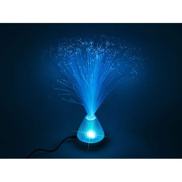 Fiberoptisk lampe 33 cm  LED bordlampe med farveskift