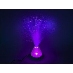 Fiberoptisk lampe 33 cm  LED bordlampe med farveskift