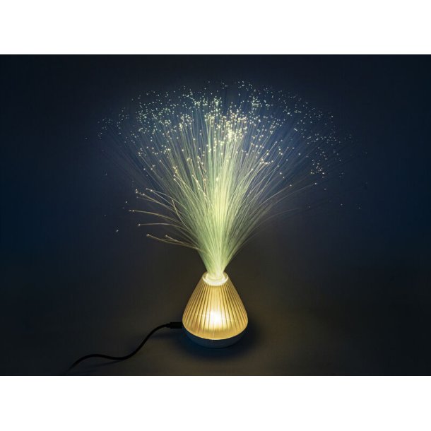 Fiberoptisk lampe 33 cm  LED bordlampe med farveskift