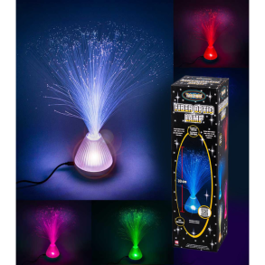 Fiberoptisk lampe 33 cm  LED bordlampe med farveskift