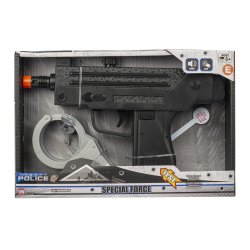 Politi Leget�jsmaskinpistol (UZI) med H�ndjern, Lys og Lyd