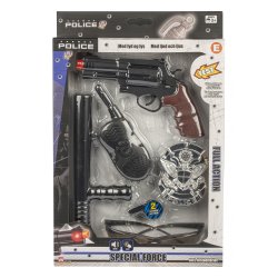 Politis�t med Leget�jsrevolver, Politistav og Walkie-Talkie