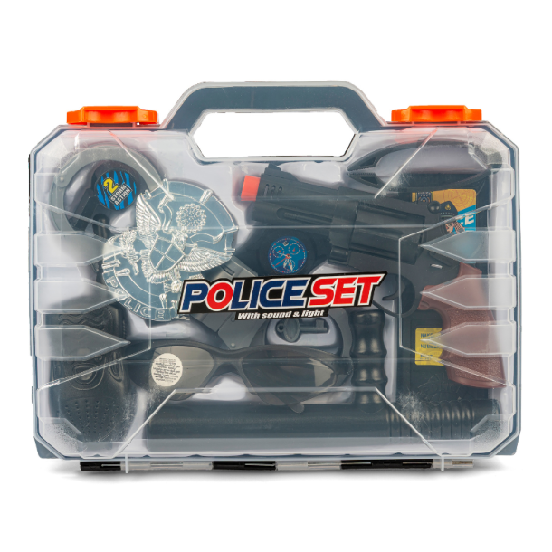 Politi Leget�jss�t i Kuffert med Pistol og Tilbeh�r