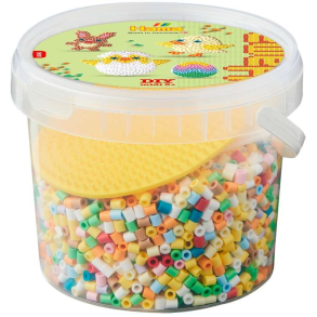 Hama midi P�ske spand � ca. 4.000 stk. med stiftplade og tilbeh�r