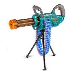 Pioneer Gatling Gun Softbullet Gev�r med ljus