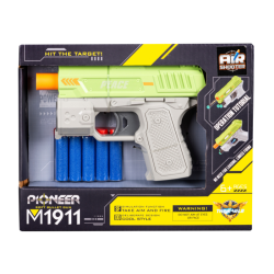 Pioneer M1911 Softbullet Pistol med skumpilar