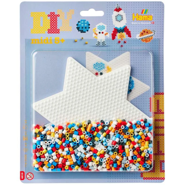 Hama midi blisterpak stor stjerne space � ca. 1.100 perler