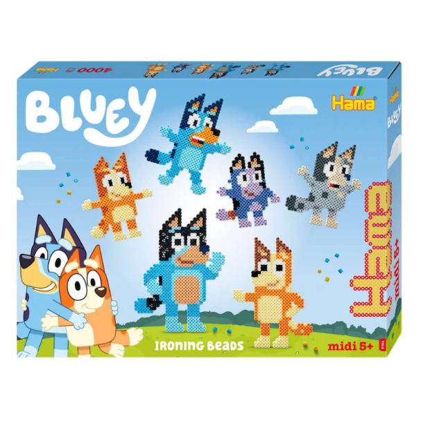 Hama midi gave�ske Bluey � ca. 4.000 perler