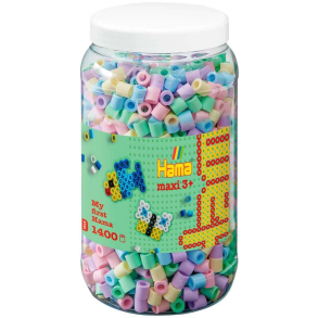 Hama maxi perler b�tte mix 52 � 1.400 stk. pastel