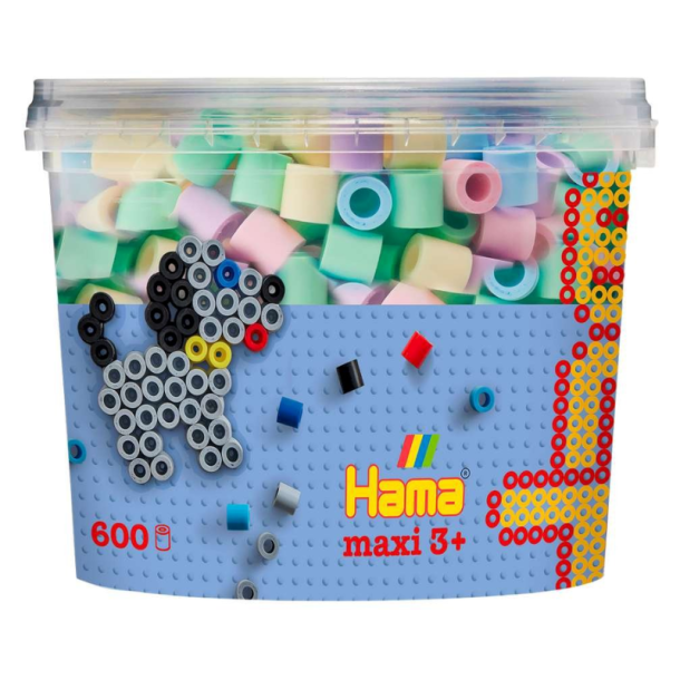 Hama maxi perler spand mix 52 � 600 stk. pastel