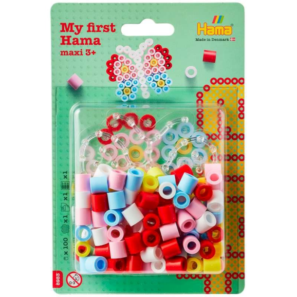 Hama maxi perler &amp; plade sommerfugl � lille blister