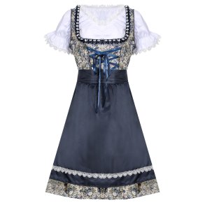 Tyrolerkjole / Dirndl Blomster - Oktoberfest Kjole