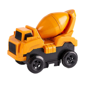Leget�js cementbil i orange med roterende tromle til Construction Multi Track