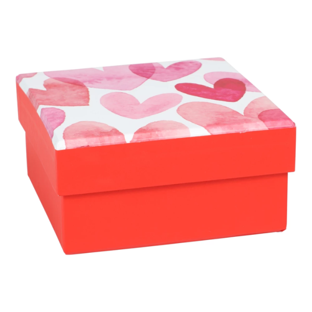 Gave�ske med hjerter � Romantisk gave�ske i r�d og rosa