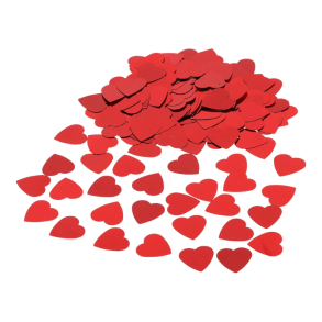 R�d hjertekonfetti � Romantisk konfetti til Valentinsdag