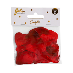 R�d hjertekonfetti � Romantisk konfetti til Valentinsdag
