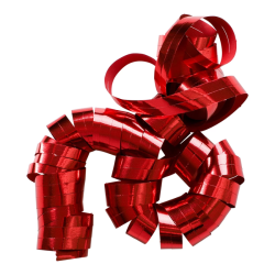 R�de serpentiner � Festlige serpentiner til pynt