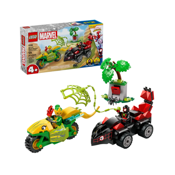 Lego MARVEL 11198 Spin og Electros jagt i dinosaurkretjer