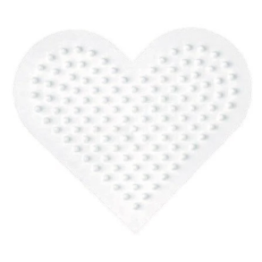Hama stiftplade hjerte lille 8,5x7,5cm