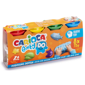  Carioca Baby modellervoks 8x75gr. ass. farver