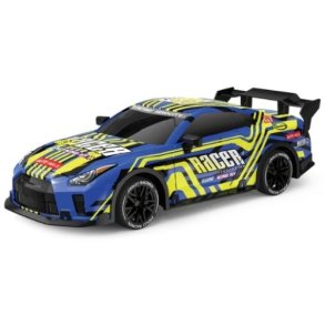 TEC-TOY Racer R/C 1:18 (20 km/t), 2.4GHz med ljus och Try Me bl/gul